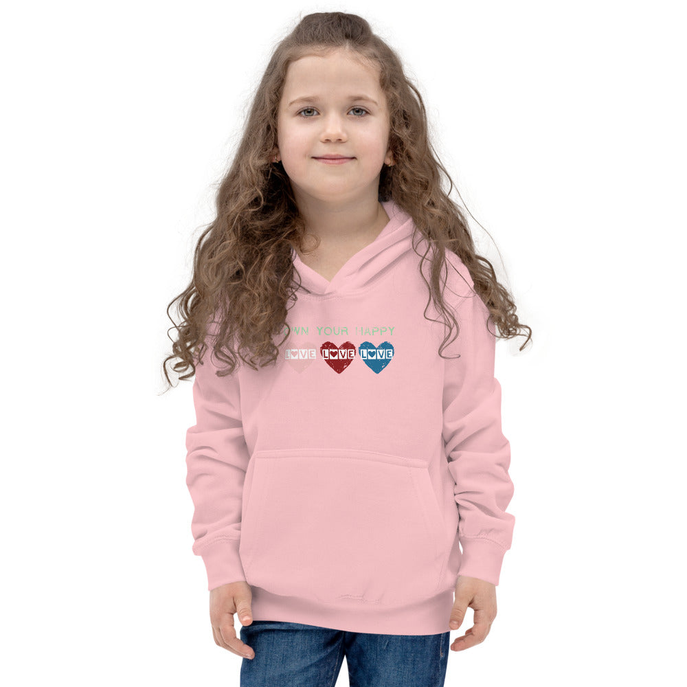 "OWN YOUR HAPPY" KIDS HOODIE