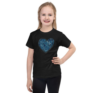 BLUE "BE KIND" HEART CHILDS TEE