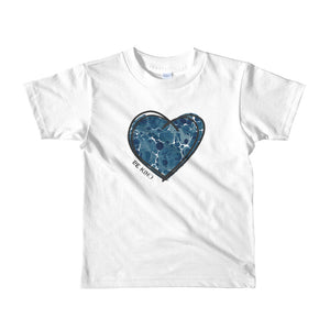 BLUE "BE KIND" HEART CHILDS TEE