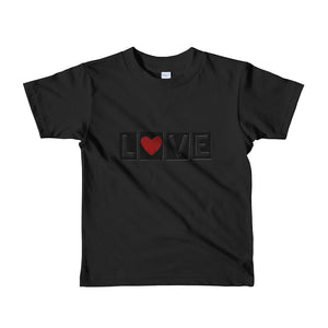 RED HEART "LOVE" CHILDS TEE