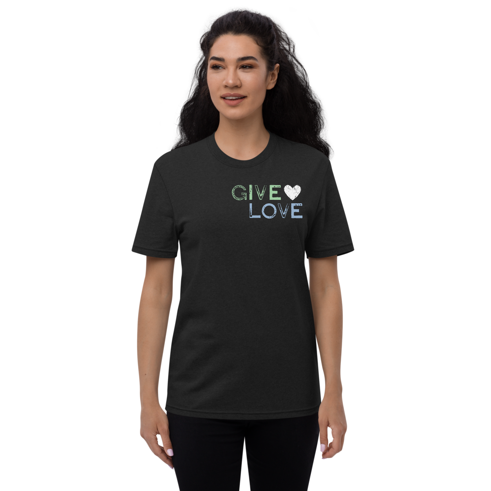 GREEN & BLUE "GIVE LOVE" STAMP