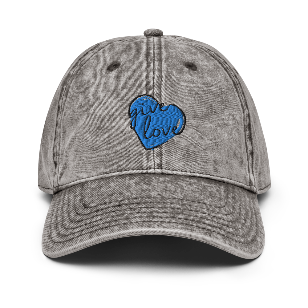 VINTAGE "GIVE LOVE" CAP | GREY